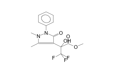 4-(1-HYDROXY-1-METHOXYCARBONYL-2,2,2-TRIFLUOROETHYL)-2,3-DIMETHYL-1-PHENYLPYRAZOL-5-ONE