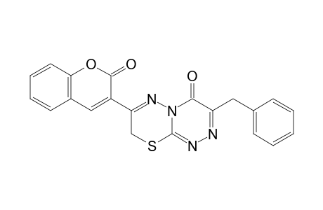 3-Benzyl-7-(2-oxo-2H-chromen-3-yl)-[1,2,4]triazino[3,4-b][1,3,4]thiadiazin-4(8H)-one