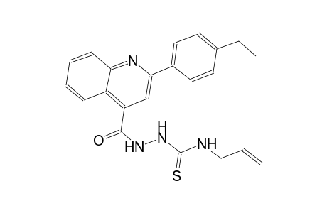 N-allyl-2-{[2-(4-ethylphenyl)-4-quinolinyl]carbonyl}hydrazinecarbothioamide