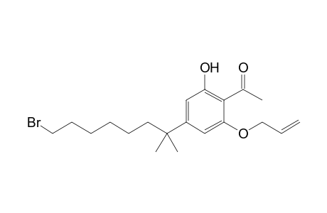 1-[4-(8-bromanyl-2-methyl-octan-2-yl)-2-oxidanyl-6-prop-2-enoxy-phenyl]ethanone