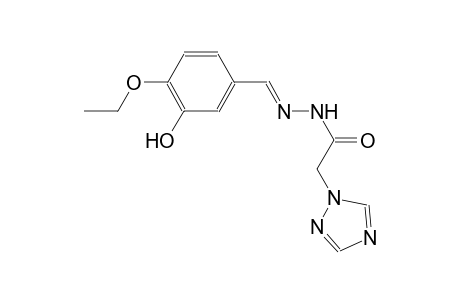 N'-[(E)-(4-ethoxy-3-hydroxyphenyl)methylidene]-2-(1H-1,2,4-triazol-1-yl)acetohydrazide