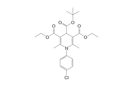 4-Tert-butyl 3,5-diethyl 1-(4-chlorophenyl)-2,6-dimethyl-1,4-dihydropyridine-3,4,5-tricarboxylate
