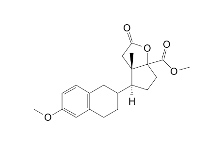 Methyl (3aS,4S)-4-(6-methoxy-1,2,3,4-tetrahydro-2-naphthalenyl)-3a-methyl-2-oxohexahydro-6aH-cyclopenta[b]furan-6a-carboxylate
