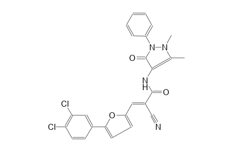 2-propenamide, 2-cyano-3-[5-(3,4-dichlorophenyl)-2-furanyl]-N-(2,3-dihydro-1,5-dimethyl-3-oxo-2-phenyl-1H-pyrazol-4-yl)-, (2E)-
