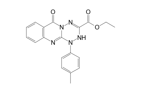 1-(4'-Methylphenyl)-3-(ethoxycarbonyl)-6H-[1,2,4,5]tetrazino[3,2-b]quinazolin-6-one