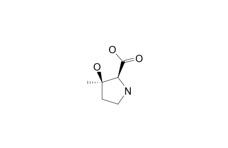 (3R)-3-HYDROXY-3-METHYL-L-PROLINE;(2S,3R)-3-HYDROXY-3-METHYL-PYRROLIDINE-2-CARBOXYLIC-ACID
