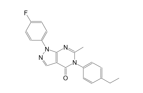 4H-pyrazolo[3,4-d]pyrimidin-4-one, 5-(4-ethylphenyl)-1-(4-fluorophenyl)-1,5-dihydro-6-methyl-