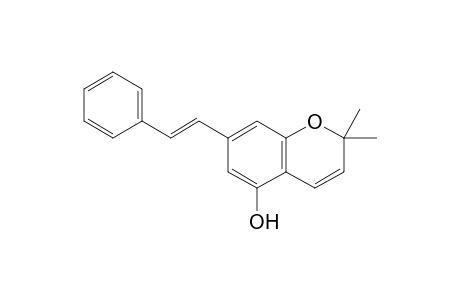 (E)-2,2-Dimethyl-7-styryl-2H-chromen-5-ol