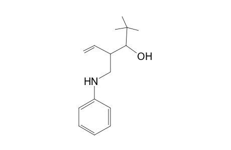 2,2-Dimethyl-4-phenylaminomethyl-hex-5-en-3-ol