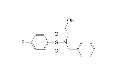 N-benzyl-4-fluoro-N-(2-hydroxyethyl)benzenesulfonamide