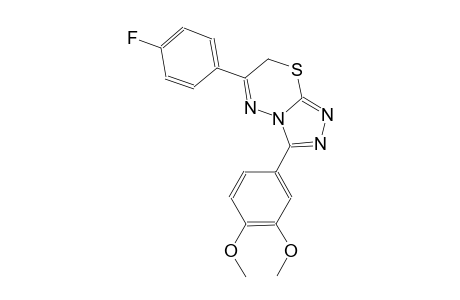 3-(3,4-dimethoxyphenyl)-6-(4-fluorophenyl)-7H-[1,2,4]triazolo[3,4-b][1,3,4]thiadiazine