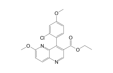 Ethyl 4-(2-Chloro-4-methoxyphenyl)-6-methoxy-1,5-naphthyridine-3-carboxylate