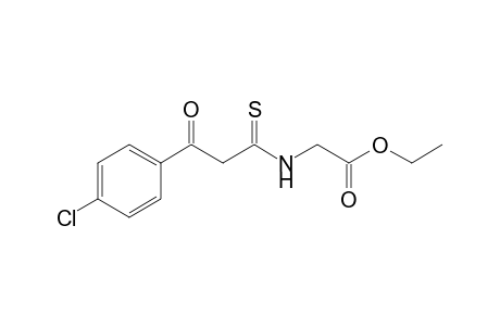 2-[[3-(4-chlorophenyl)-3-keto-propanethioyl]amino]acetic acid ethyl ester