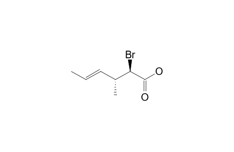 (E,2R,3R)-2-bromo-3-methylhex-4-enoic acid