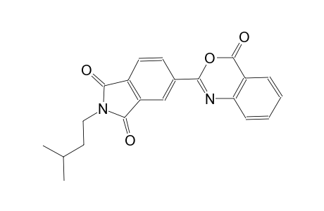 1H-isoindole-1,3(2H)-dione, 2-(3-methylbutyl)-5-(4-oxo-4H-3,1-benzoxazin-2-yl)-