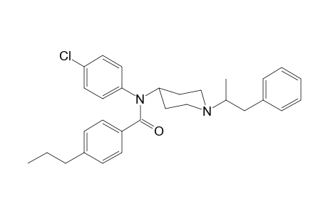 N-4-Chlorophenyl-N-[1-(1-phenylpropan-2-yl)piperidin-4-yl]-4-propylbenzamide