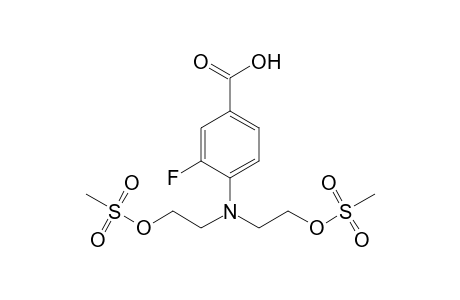 4-[bis(2-methylsulfonyloxyethyl)amino]-3-fluoranyl-benzoic acid