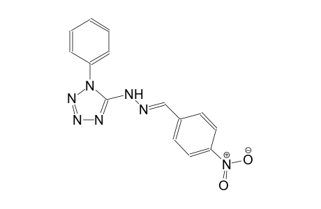 benzaldehyde, 4-nitro-, (1-phenyl-1H-tetrazol-5-yl)hydrazone