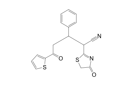 5-Oxo-2-(4-oxo-4,5-dihydrothiazol-2-yl)-3-phenyl-5-thiophen-2-ylpentanenitrile