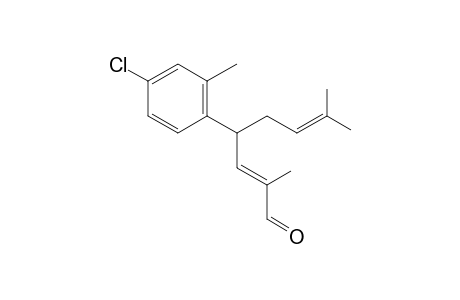 (E)-4-(4-Chloro-2-methylphenyl)-2,7-dimethyloct-2,6-dienal