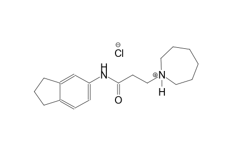 1H-azepinium, 1-[3-[(2,3-dihydro-1H-inden-5-yl)amino]-3-oxopropyl]hexahydro-, chloride