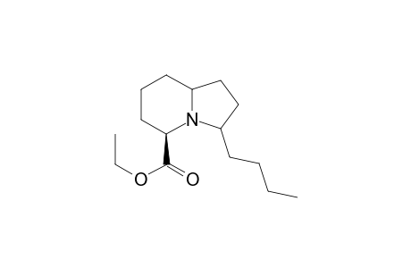 Ethyl (5R*)-3-butylindolizidine-5-carboxylate