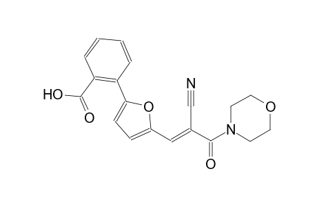 2-{5-[(1E)-2-cyano-3-(4-morpholinyl)-3-oxo-1-propenyl]-2-furyl}benzoic acid