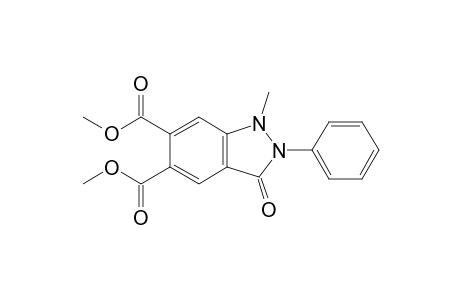 1-methyl-3-oxo-2-phenylindazole-5,6-dicarboxylic acid dimethyl ester