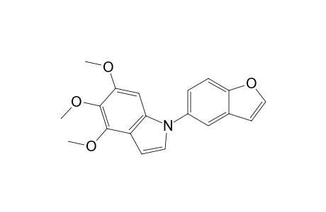 1-Benzofuran-5-yl-4,5,6-trimethoxy-1H-indole