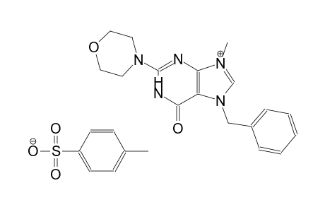 7-benzyl-9-methyl-2-morpholino-6-oxo-6,7-dihydro-1H-purin-9-ium 4-methylbenzenesulfonate