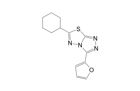 6-cyclohexyl-3-(2-furyl)[1,2,4]triazolo[3,4-b][1,3,4]thiadiazole