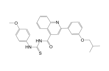 N-{[2-(3-isobutoxyphenyl)-4-quinolinyl]carbonyl}-N'-(4-methoxyphenyl)thiourea