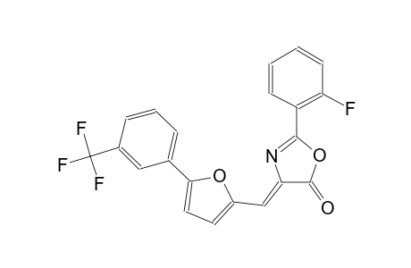 (4Z)-2-(2-fluorophenyl)-4-({5-[3-(trifluoromethyl)phenyl]-2-furyl}methylene)-1,3-oxazol-5(4H)-one