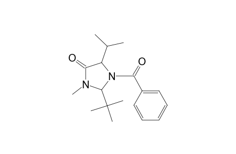 1-Benzoyl-2-tert-butyl-3-methyl-5-propan-2-yl-4-imidazolidinone