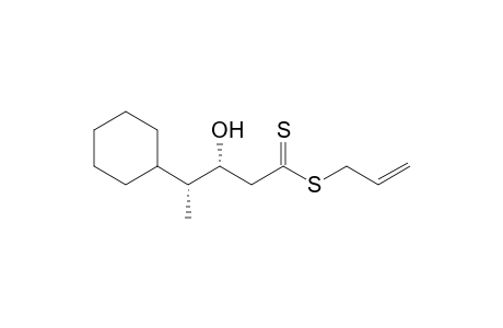 Allyl 3-hydroxy-4-cyclohexylpentanedithioate