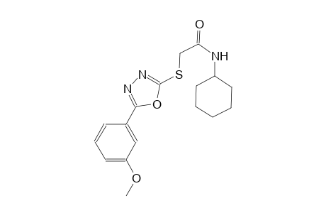 N-cyclohexyl-2-{[5-(3-methoxyphenyl)-1,3,4-oxadiazol-2-yl]sulfanyl}acetamide