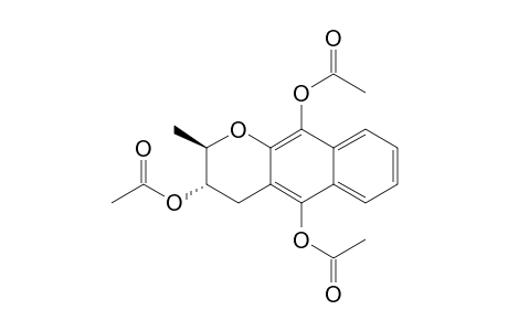 2H-Naphtho[2,3-b]pyran-3,5,10-triol, 3,4-dihydro-2-methyl-, triacetate, trans-