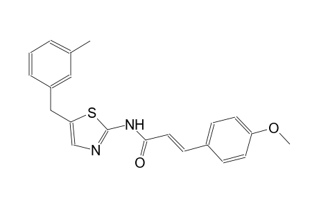 (2E)-3-(4-methoxyphenyl)-N-[5-(3-methylbenzyl)-1,3-thiazol-2-yl]-2-propenamide