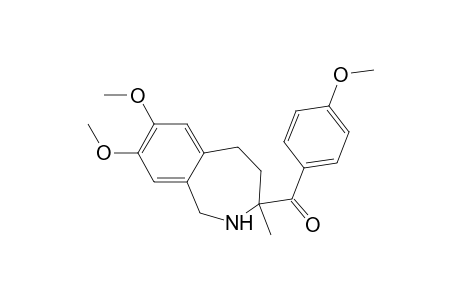 Methanone, (4-methoxyphenyl)(2,3,4,5-tetrahydro-7,8-dimethoxy-3-methyl-1H-2-benz azepin-3-yl)-