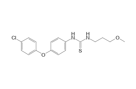 1-[p-(p-chlorophenoxy)phenyl]-3-(3-methoxypropyl)-2-thiourea