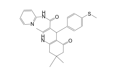 2,7,7-trimethyl-4-[4-(methylsulfanyl)phenyl]-5-oxo-N-(2-pyridinyl)-1,4,5,6,7,8-hexahydro-3-quinolinecarboxamide