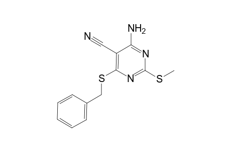4-Amino-6-benzylthio-5-cyano-2-methylthio-pyrimidine