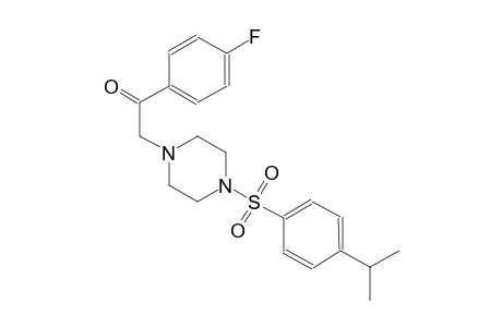 ethanone, 1-(4-fluorophenyl)-2-[4-[[4-(1-methylethyl)phenyl]sulfonyl]-1-piperazinyl]-
