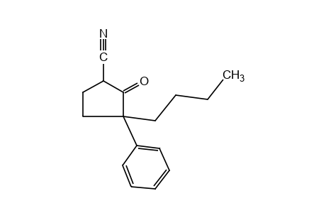 3-butyl-2-oxo-3-phenylcyclopentanecarbonitrile