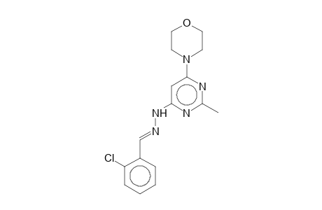 2-Chlorobenzaldehyde [2-methyl-6-(4-morpholinyl)-4-pyrimidinyl]hydrazone