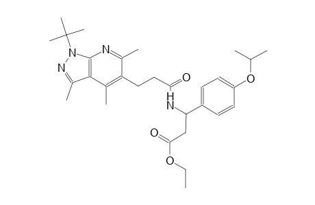 benzenepropanoic acid, beta-[[3-[1-(1,1-dimethylethyl)-3,4,6-trimethyl-1H-pyrazolo[3,4-b]pyridin-5-yl]-1-oxopropyl]amino]-4-(1-methylethoxy)-