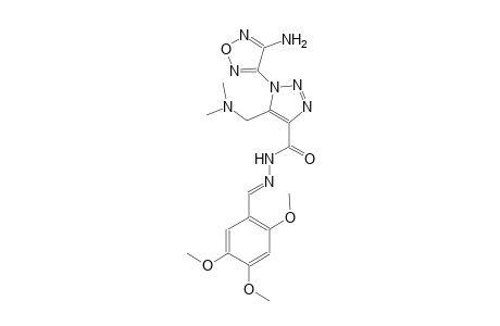 1-(4-amino-1,2,5-oxadiazol-3-yl)-5-[(dimethylamino)methyl]-N'-[(E)-(2,4,5-trimethoxyphenyl)methylidene]-1H-1,2,3-triazole-4-carbohydrazide