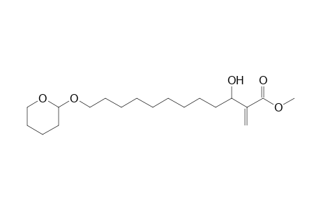 Methyl 3-hydroxy-2-methylene-12-tetrahydropyranyloxydodecanoate