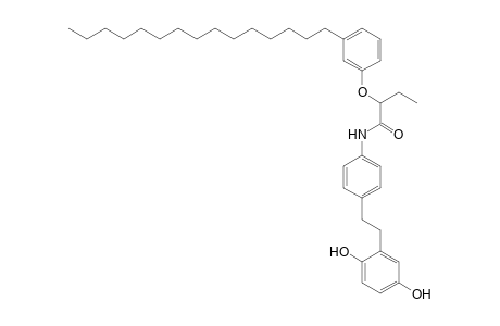 Butanamide, N-[4-[2-(2,5-dihydroxyphenyl)ethyl]phenyl]-2-(3-pentadecylphenoxy)-