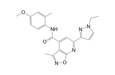 isoxazolo[5,4-b]pyridine-4-carboxamide, 6-(1-ethyl-1H-pyrazol-3-yl)-N-(4-methoxy-2-methylphenyl)-3-methyl-